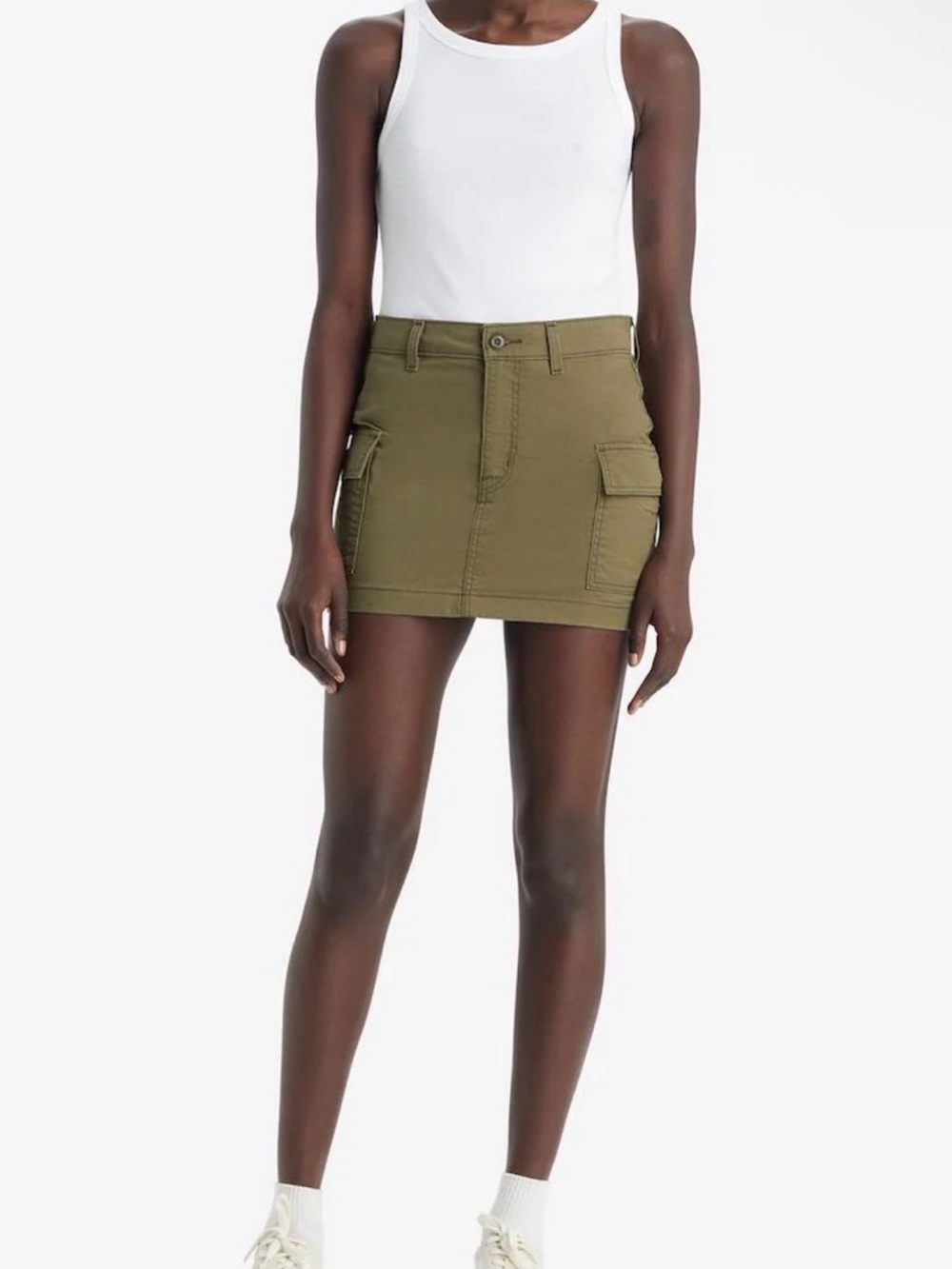 Levis Olive ‘94 Cargo Pocket Mini Skirt